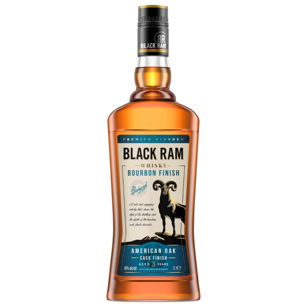 [693681] Whisky Black Ram Bourbon Finish - 1L